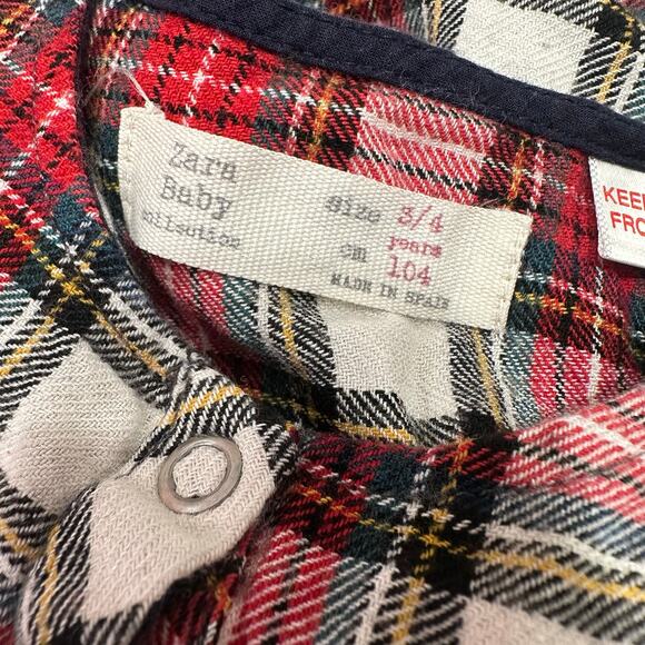 Zara Christmas Plaid Ruffle Tunic - Picture 6 of 6